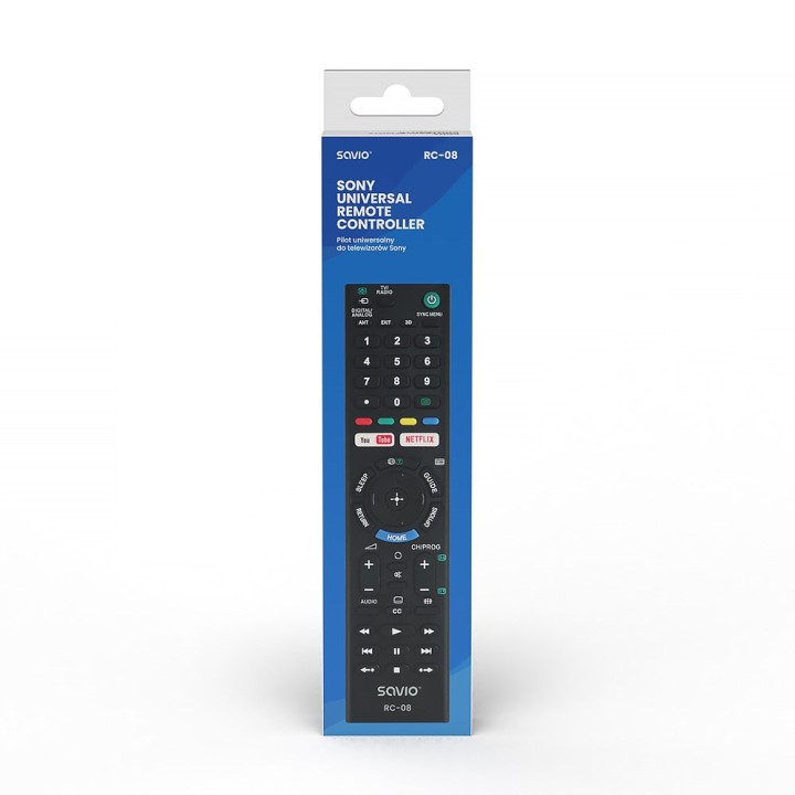 Savio RC-08 telecomando TV pulsanti pressione