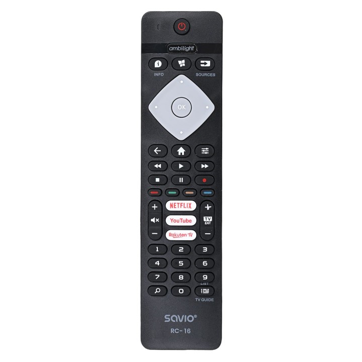 Savio telecomando universale/sostitutivo per Philips TV SMART TV RC-16