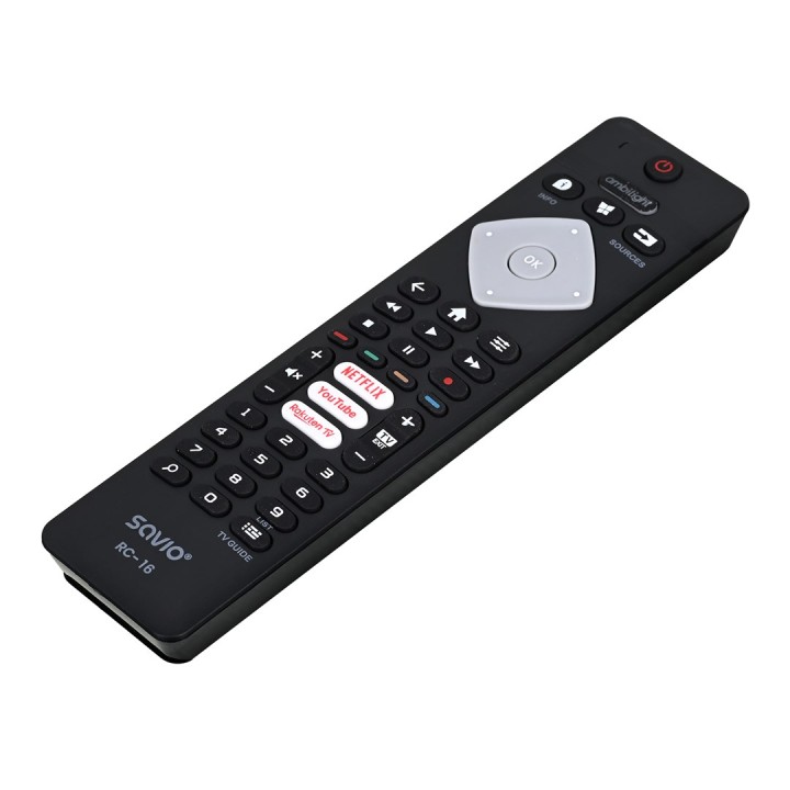 Savio telecomando universale/sostitutivo per Philips TV SMART TV RC-16