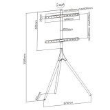 Supporto Techly ICA-TR18SAM TV 165.1 cm (65 ) noce