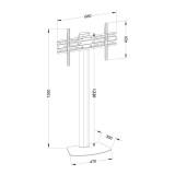 Supporto Techly ICA-TR27 TV 139.7 cm (55 ) nero