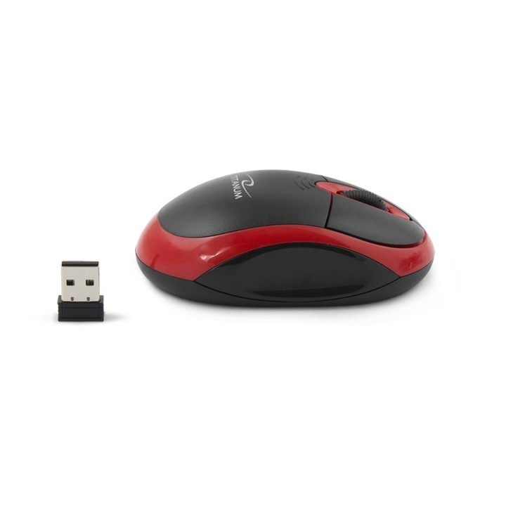 Titanum TM116E Mouse wireless 3D 2.4GHZ nero / rosso