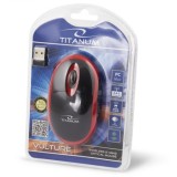Titanum TM116E Mouse wireless 3D 2.4GHZ nero / rosso