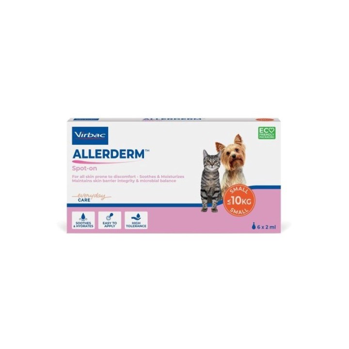 VIRBAC Allerderm Spot On - prodotto per cani e gatti - 6x2ml