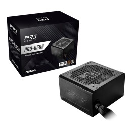 Asrock PRO-650B alimentatore 650 W 24-pin ATX ATX nero