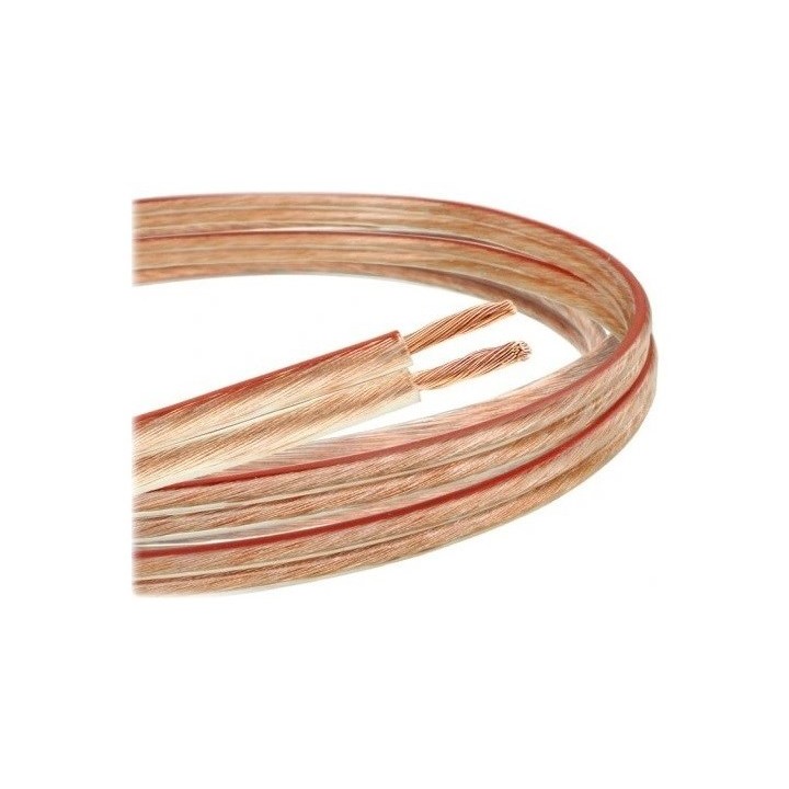 Libox Cavo per altoparlanti 2x1 50mm LB0008-50 cavo audio 50 m trasparente