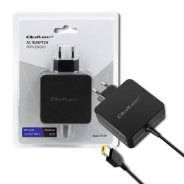 Qoltec 51766 Alimentatore per Lenovo 65W | 20V |3.25A | Slim tip+pin