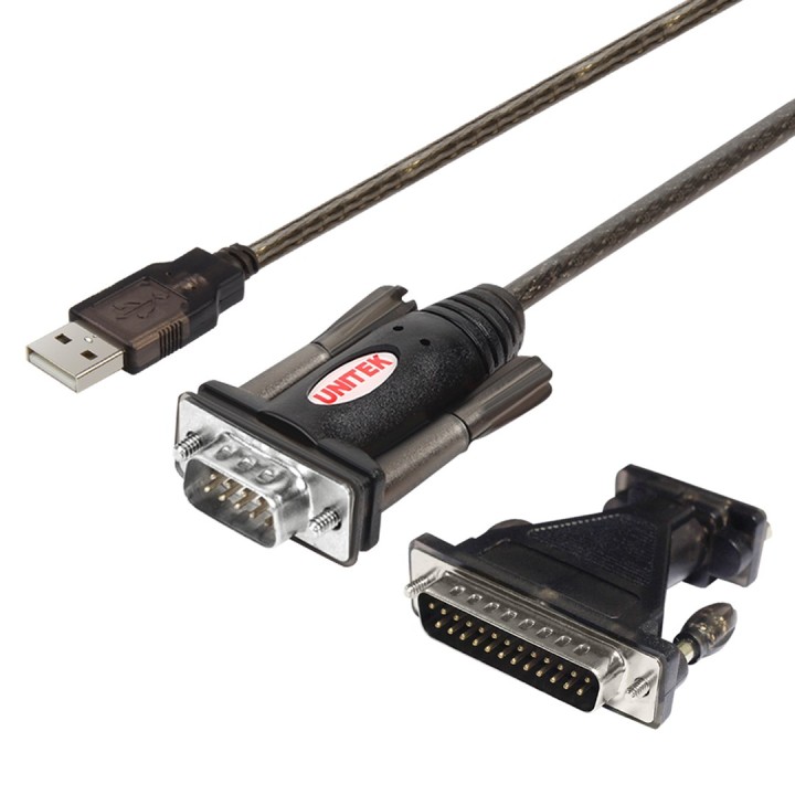 UNITEK Y-105A Cavo seriale Nero 1.5 m USB Type-A DB-9