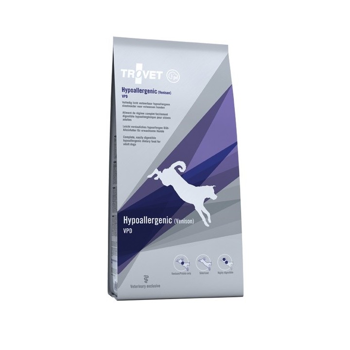 TROVET Ipoallergenico VPD Cervo - cibo secco per cani - 3kg