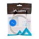 Lanberg PCU6-10CC-0100-W Cavo di rete bianco 1 m Cat6 U/UTP (UTP)