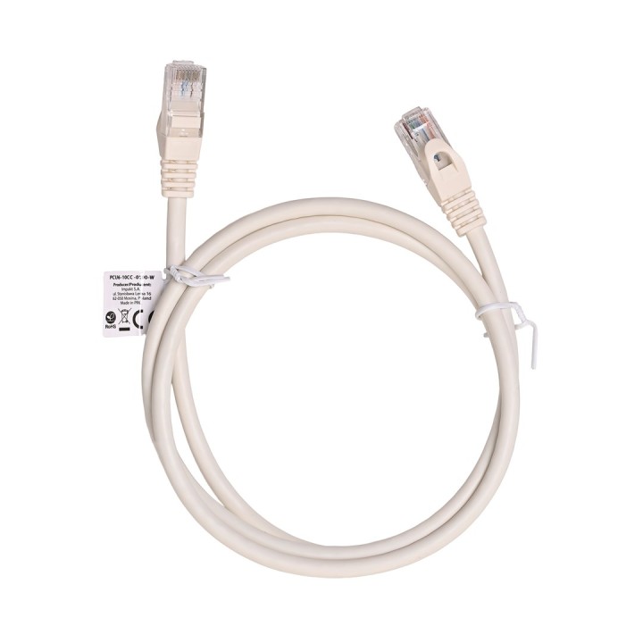 Lanberg PCU6-10CC-0100-W Cavo di rete bianco 1 m Cat6 U/UTP (UTP)