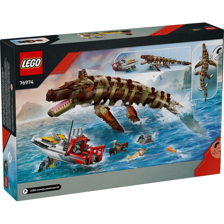 LEGO JURASSIC WORLD 76974 Missione Barca Mosasaurus in Mattoncini