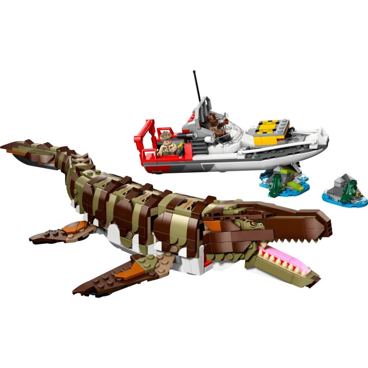 LEGO JURASSIC WORLD 76974 Missione Barca Mosasaurus in Mattoncini