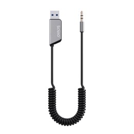 Savio TR-16 Adattatore trasmettitore AUX con funzione vivavoce Bluetooth 5.3 Google Assistant/Siri