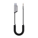 Savio TR-16 Adattatore trasmettitore AUX con funzione vivavoce Bluetooth 5.3 Google Assistant/Siri