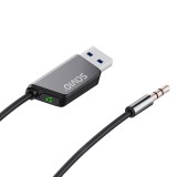 Savio TR-16 Adattatore trasmettitore AUX con funzione vivavoce Bluetooth 5.3 Google Assistant/Siri