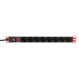 Techly Ciabatta rack 19" 8 prese Schuko