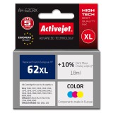 Activejet AH-62CRX inchiostro (sostitutivo per HP 62XL C2P07AE, Premium, 18 ml, a colori)