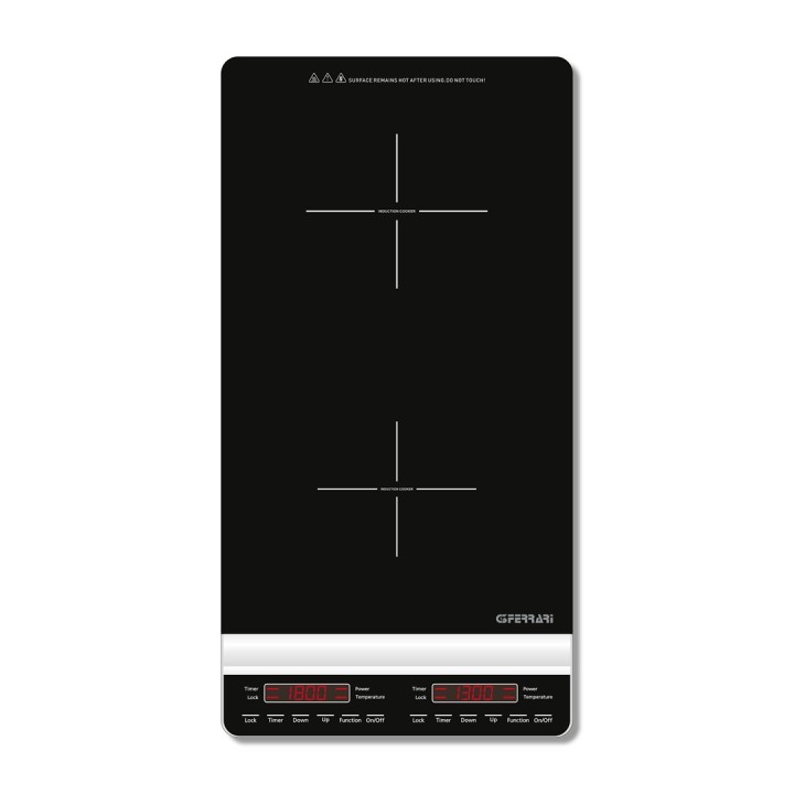 G3 Ferrari Dinamiko Deep Black Piano cottura a induzione da banco 29.5 cm 2 zone