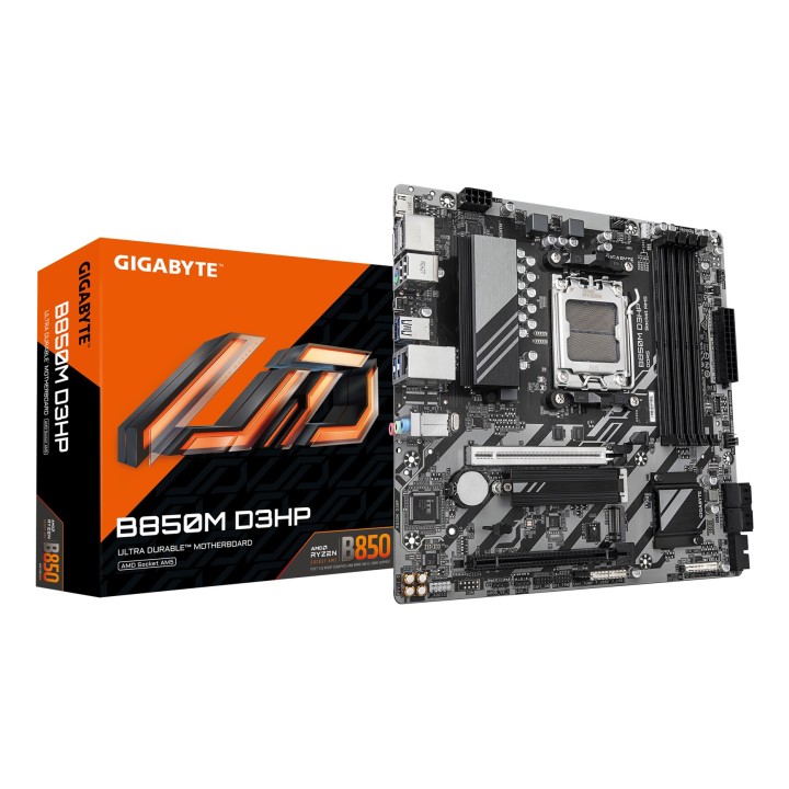 GIGABYTE B850M D3HP Scheda madre - AMD Ryzen 9000 Series CPUs 5+2+2 Phases Digital VRM fino a 8200MHz DDR5 (OC) 1xPCIe 5.0 + 1xP