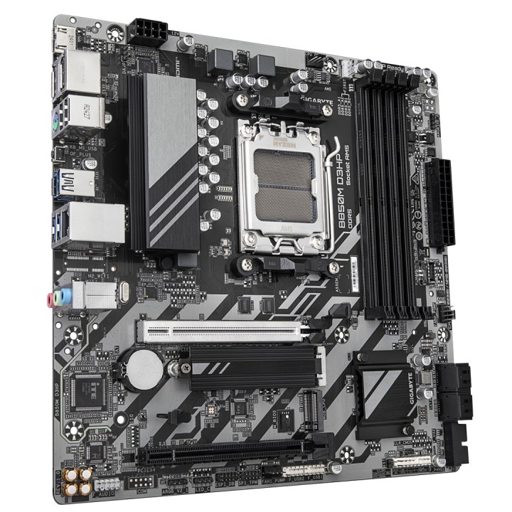GIGABYTE B850M D3HP Scheda madre - AMD Ryzen 9000 Series CPUs 5+2+2 Phases Digital VRM fino a 8200MHz DDR5 (OC) 1xPCIe 5.0 + 1xP