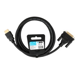 Cavo IBox ITVFHDDVI012 HDMI a DVI FullHD 1080p 2 m nero