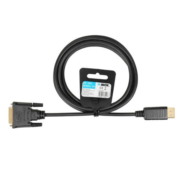 Cavo IBox ITVFHDDVI012 HDMI a DVI FullHD 1080p 2 m nero