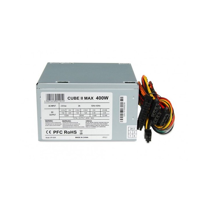 iBox CUBE II Alimentatore 400 W 20+4 pin ATX ATX argento