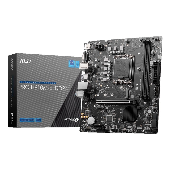 MSI PRO H610M-E DDR4 scheda madre Intel H610 LGA 1700 micro ATX