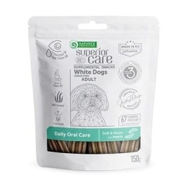 NATURE'S PROTECTION SC White Dogs Adult Daily Oral Care Insetti - snack per cani - 150 g