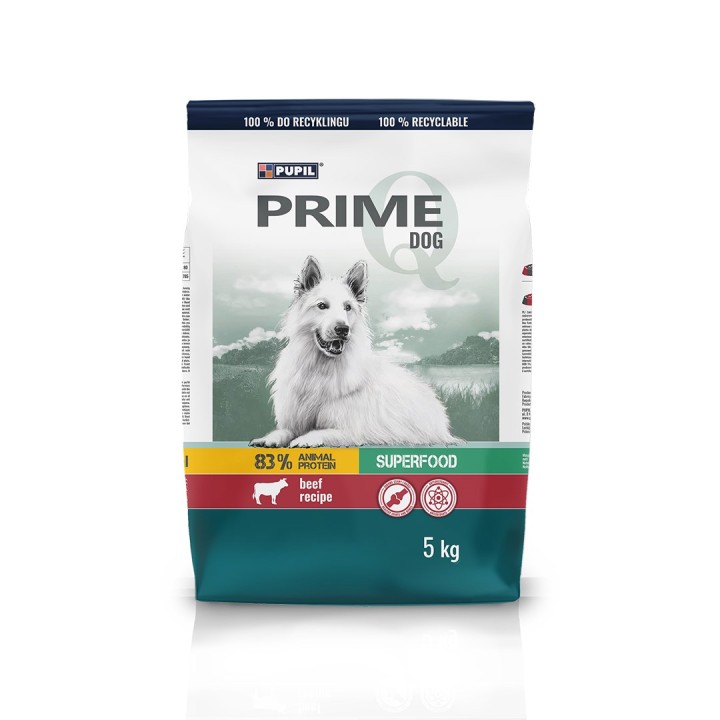 PUPIL Prime Ricco di manzo con verdure - cibo secco cani - 5kg