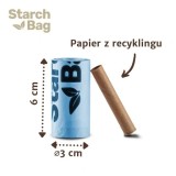 STARCHBAG BIO sacchetti compostabili per rifiuti nero – 8x15 pz