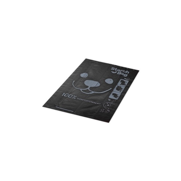 STARCHBAG BIO sacchetti compostabili per rifiuti nero – 8x15 pz