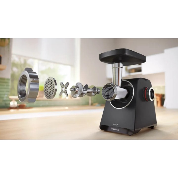 Bosch Serie 4 MFWS440B tritacarne 1900 W nero argento