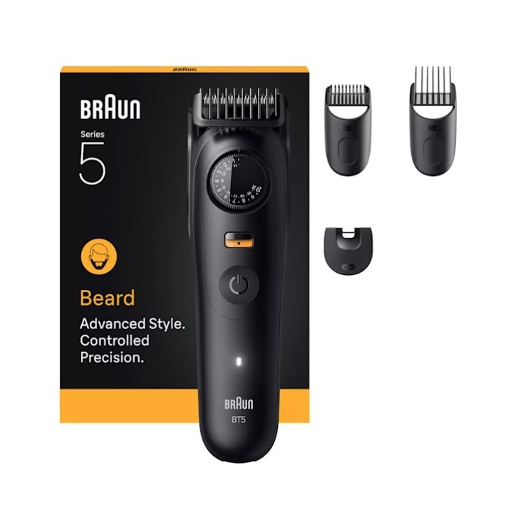 Braun BeardTrimmer 5 BT5520 Regolabarba a batteria 40 2 cm Bagnato & Secco nero