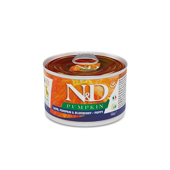 FARMINA N&D Cucciolo Agnello&Zucca&Mirtillo - cibo umido per cani - 140 g