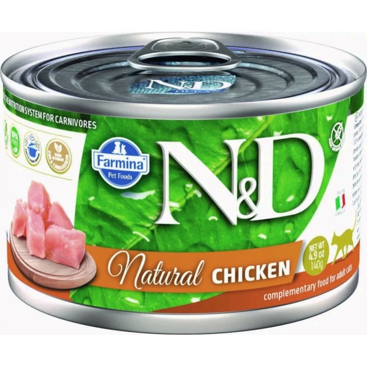 FARMINA N&D Gatto Natural Pollo - cibo umido per gatti - 140 g