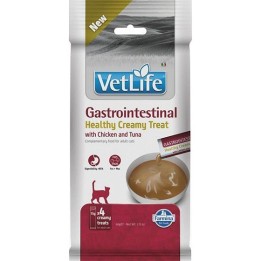 FARMINA Vet Life Cat Gastrointestinal Creamy treat con Pollo & Tonno box – snack per gatti – 4x15g