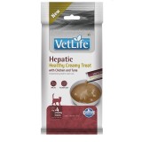 FARMINA Vet Life Cat Hepatic Snack cremoso con Pollo e Tonno scatola – snack gatto – 4x15g