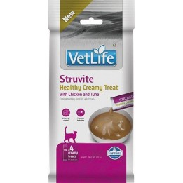 FARMINA Vet Life Cat Struvite Snack cremoso con Pollo e Tonno scatola – snack gatto – 4x15g