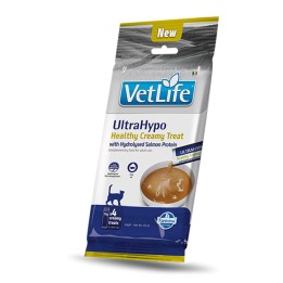 FARMINA Vet Life Cat Ultrahypo Snack cremoso con Salmone scatola mono – snack gatto – 4x15g