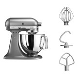 KitchenAid 5KSM125ECU Impastatrice 300 W argento