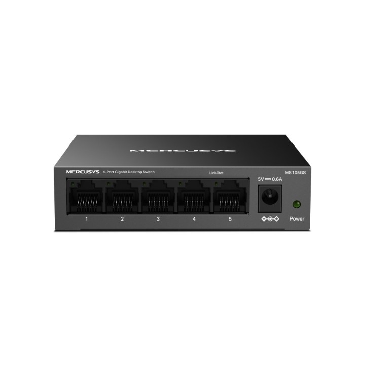 Mercusys MS105GS - Switch desktop 5 porte Gigabit nero