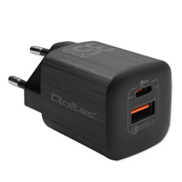 Qoltec 50764 caricatore dispositivi mobili laptop console portatile da gioco power bank smartphone smartwatch tablet nero AC ric