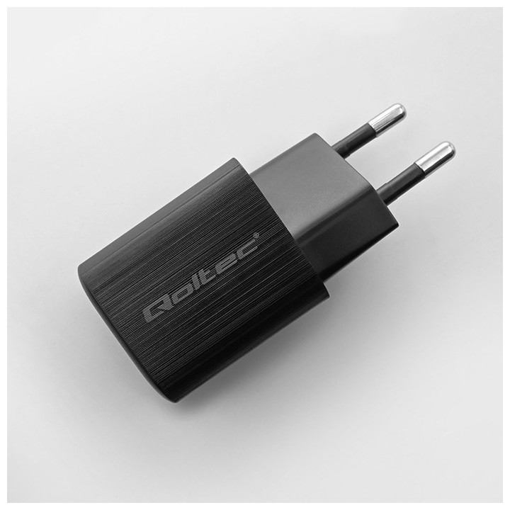 Qoltec 50764 caricatore dispositivi mobili laptop console portatile da gioco power bank smartphone smartwatch tablet nero AC ric