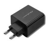 Qoltec 51717 caricabatterie | 45W | 5-20V | 2.25-3A | USB tipo C PD | USB | nero