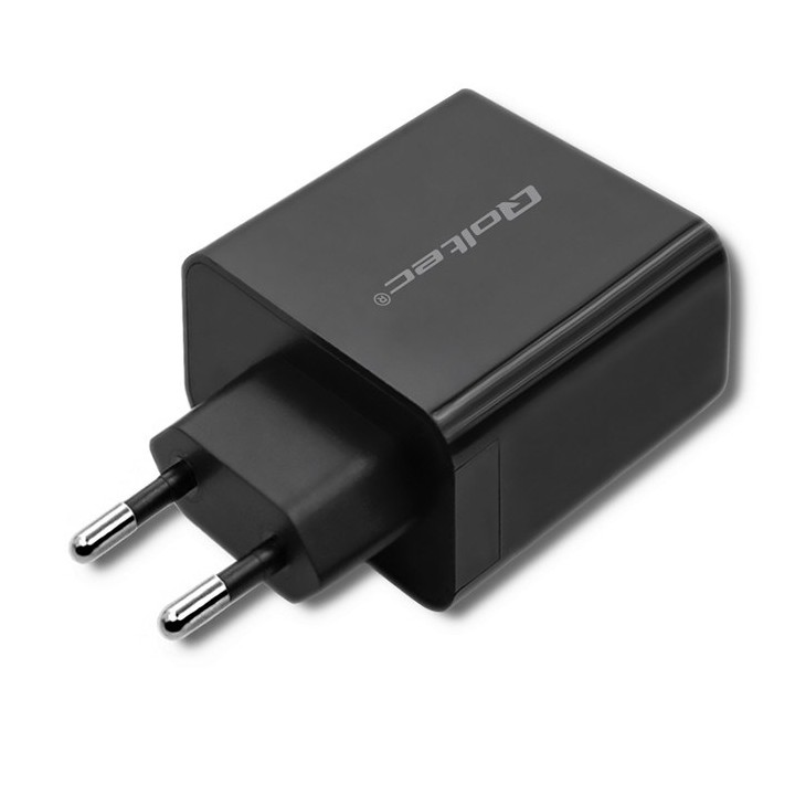 Qoltec 51717 caricabatterie | 45W | 5-20V | 2.25-3A | USB tipo C PD | USB | nero