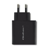 Qoltec 51717 caricabatterie | 45W | 5-20V | 2.25-3A | USB tipo C PD | USB | nero