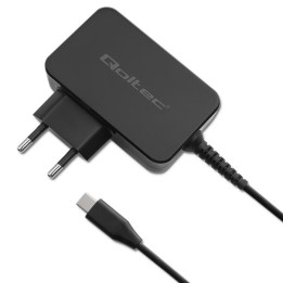 Qoltec 52386 GaN POWER PRO caricabatterie | 1xUSB-C | 65W | 5-20V | 3-3.25A | nero