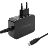 Qoltec 52386 GaN POWER PRO caricabatterie | 1xUSB-C | 65W | 5-20V | 3-3.25A | nero